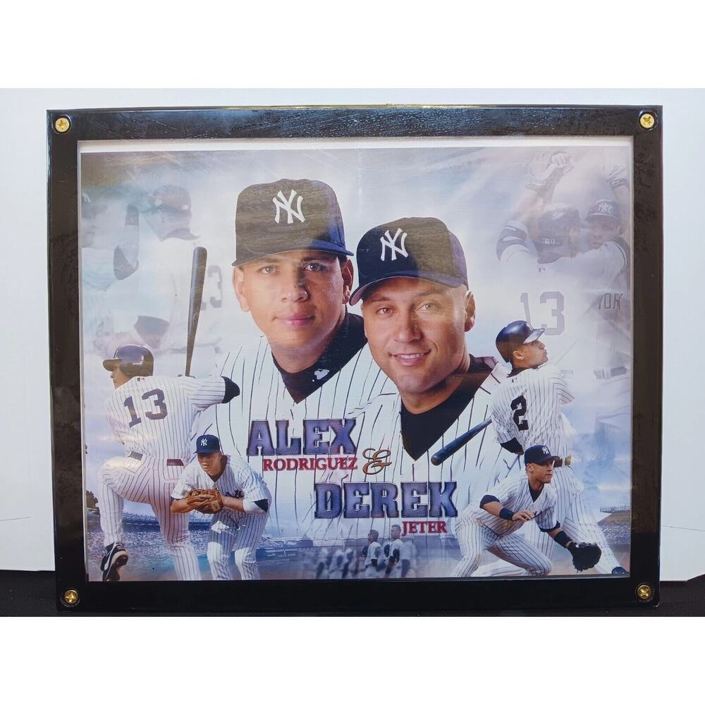 Derek Jeter - Alex Rodriguez - New York Yankees 8x10 Color Photo in a Frame